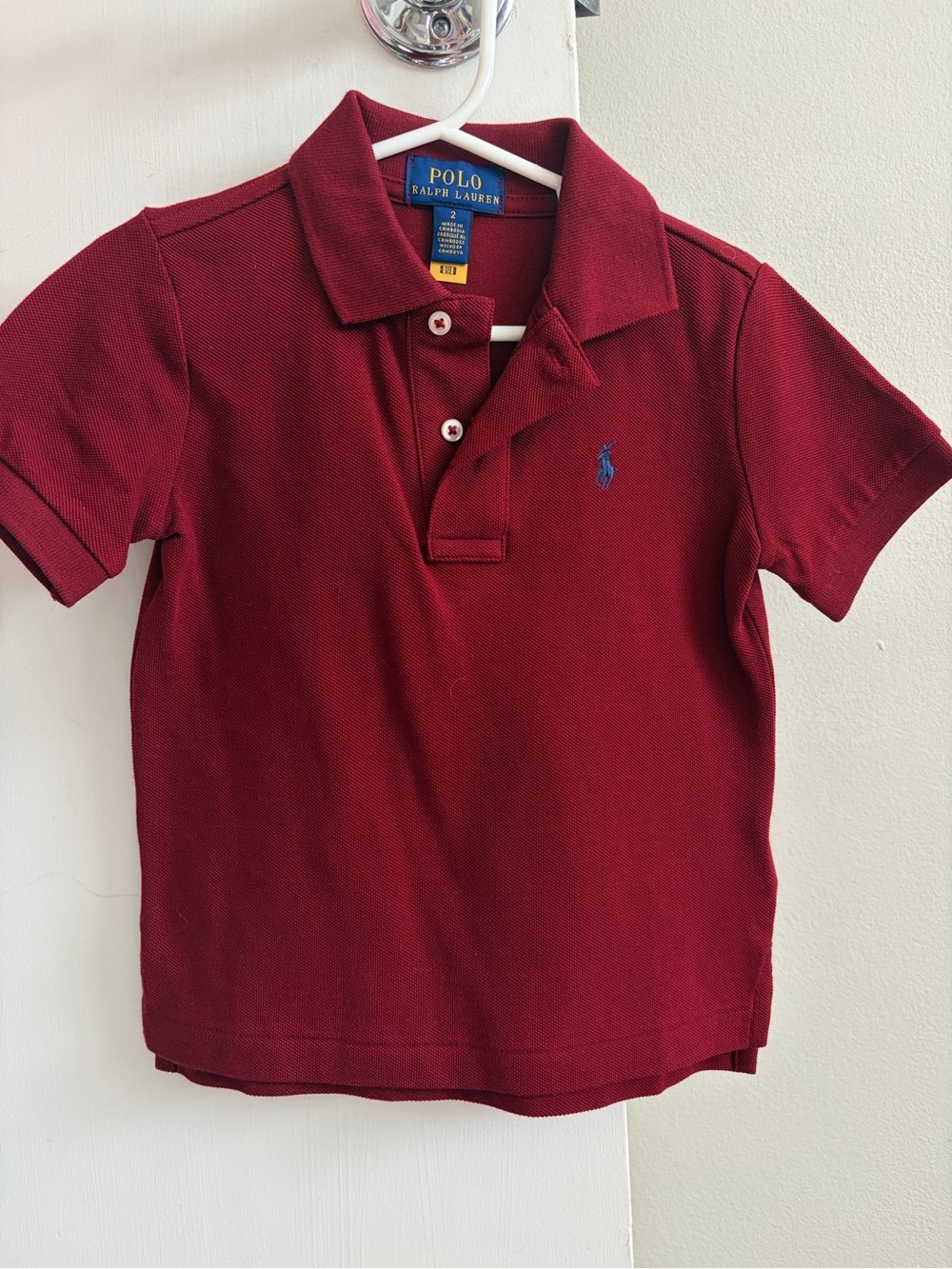 Polo by Ralph Lauren burgandy polo shirt